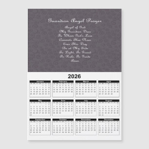 Calendrier 2026 de prière de l'ange gardien en cha