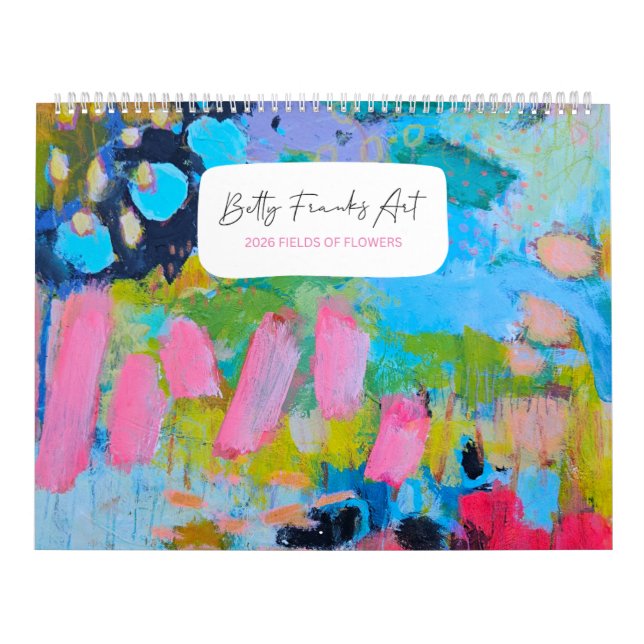 Calendrier 2026 des champs de fleurs par Betty Fra (Protection)