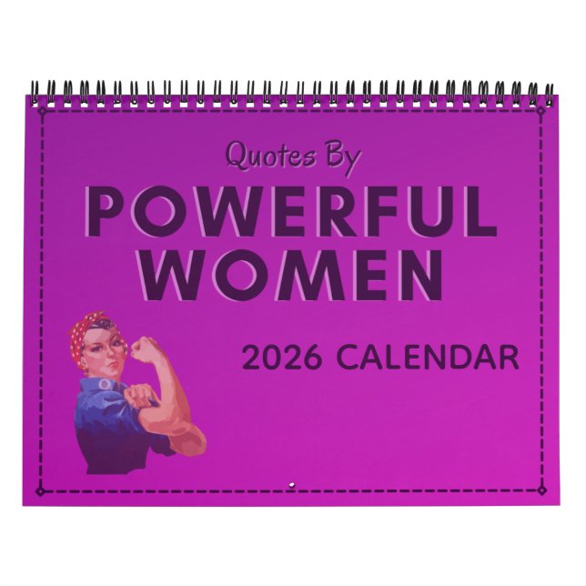 Calendrier 2026 des citations de femmes puissantes (Protection)