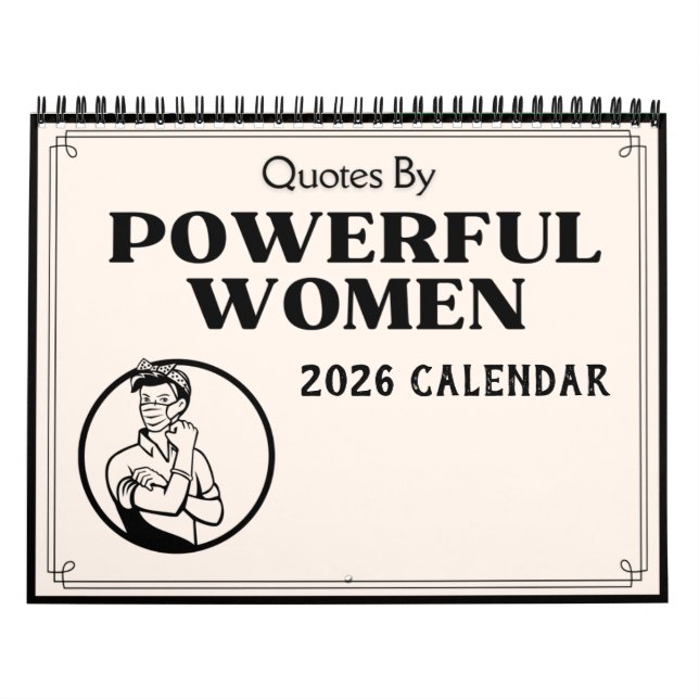 Calendrier 2026 des citations de femmes puissantes (Protection)