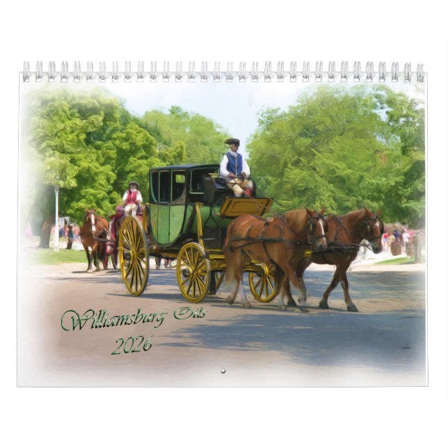 Calendrier 2026 des huiles de Williamsburg (Protection)