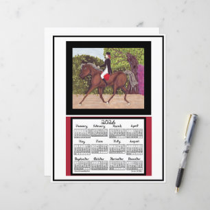 Calendrier 2026 Dressage Cheval Équine Police de c
