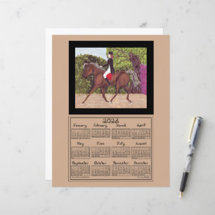 Calendrier 2026 Dressage Cheval Sport Fonte de Tis