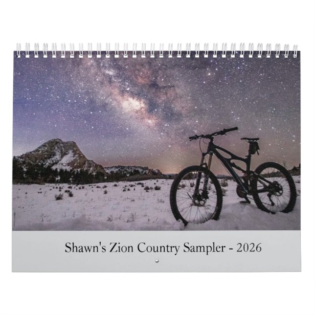 Calendrier 2026 - Échantillon de Zion Country de S (Protection)