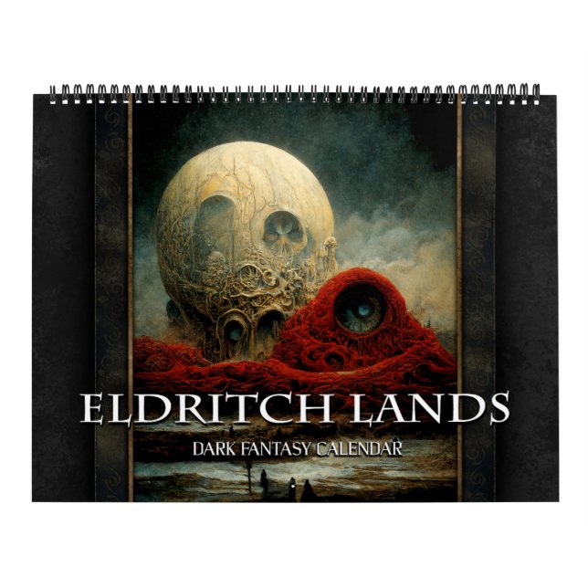 Calendrier 2026 Eldritch Lands 4 Dark Imaginaire Art Calendar (Protection)