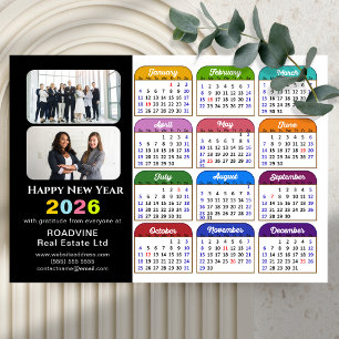 Calendrier 2026 Entreprise 2 Photo US Holiday Magn