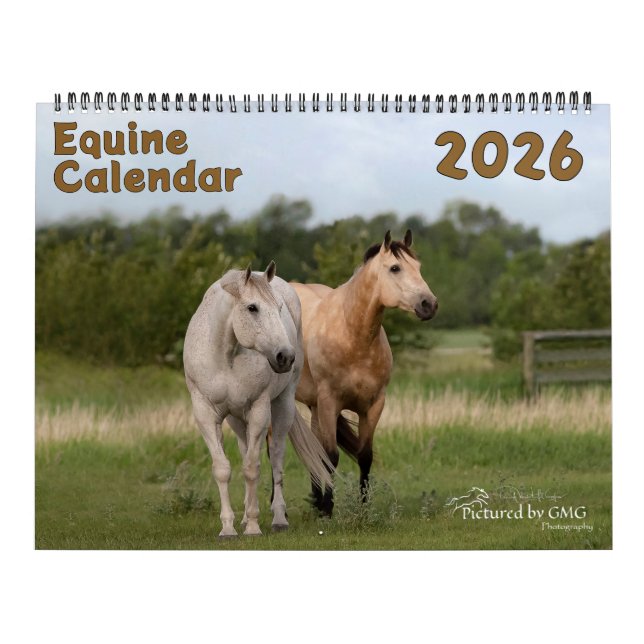Calendrier 2026 Equine Calendar (Protection)
