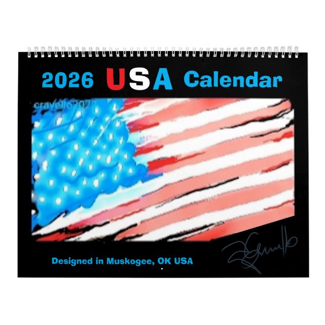 Calendrier 2026 États-Unis (Protection)