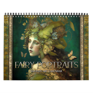 Calendrier 2026 Fairy Portraits Imaginaire Art Calendar