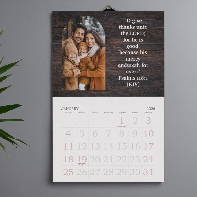 Calendrier 2026 Family Blessings Photos Scripture Large (2026 Family Blessings Photos Scripture Large Calendar)