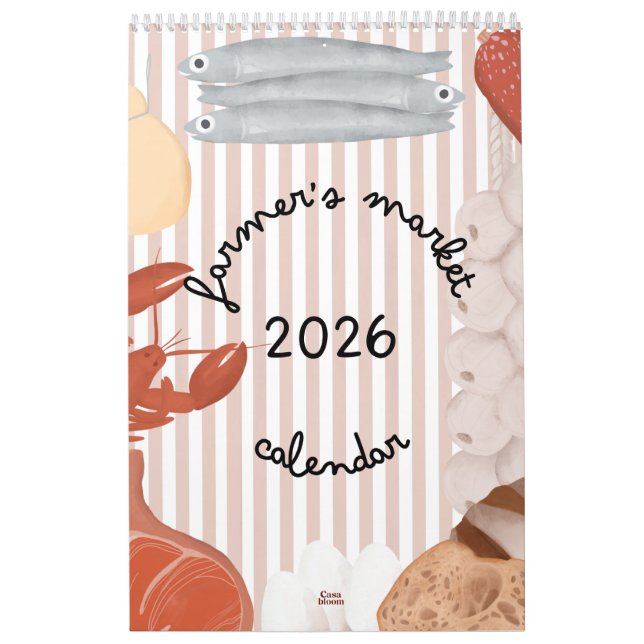 Calendrier 2026 Farmer's Market Calendar -  (Protection)