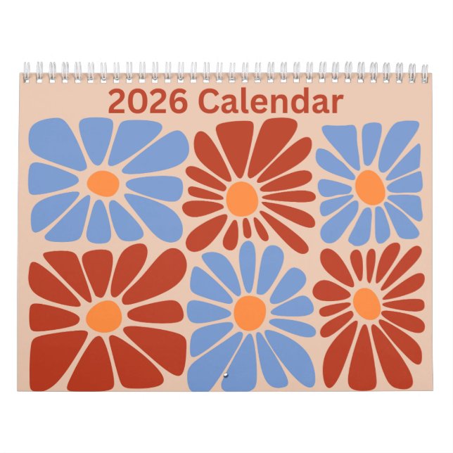 Calendrier 2026 Flower Art Calendar (Protection)