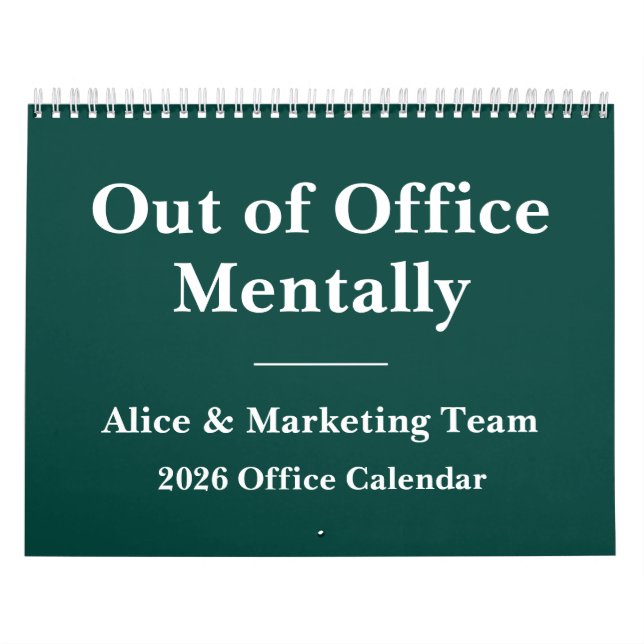 Calendrier 2026 Funny Office Sarcastic Quotes (Protection)