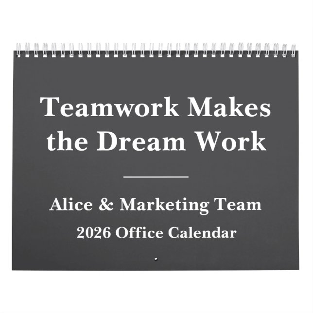 Calendrier 2026 Funny Office Team Life Humor (Protection)