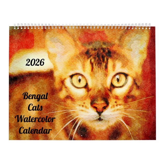 Calendrier 2026 Gorgeous Bengal Cat Owner Lover Gift (Protection)