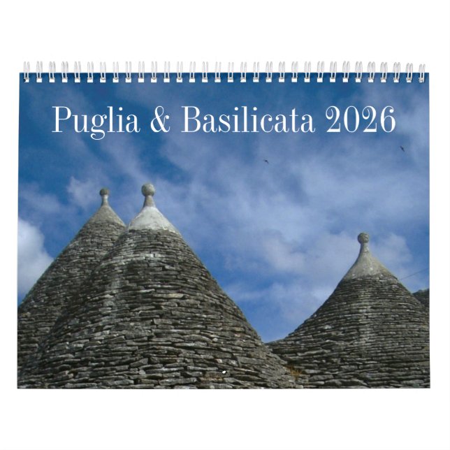 Calendrier 2026 Italie - Pouilles & Basilicate - M (Protection)