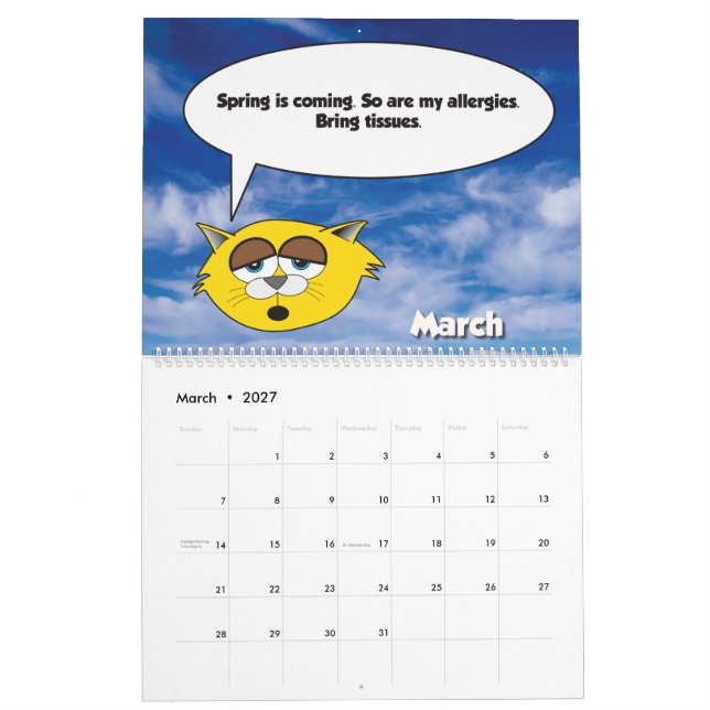 Calendrier 2026 Jerry The Cat Calendar (Mar 2027)