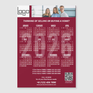 Calendrier 2026 Logo de la société QR Code Bourgog
