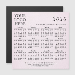 Calendrier 2026 Logo de l'entreprise Business Blus