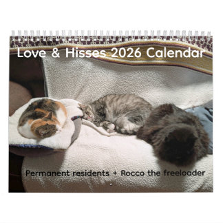 Calendrier 2026 Love & Hisses Calendar - Permanent Residents