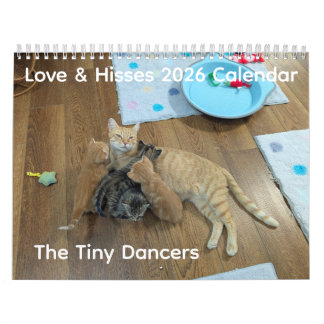 Calendrier 2026 Love & Hisses - Les Tiny Dancers