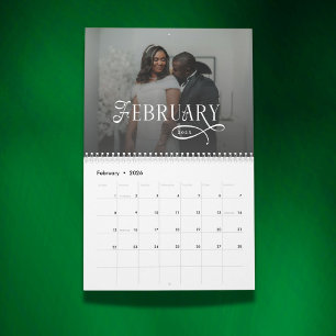 Calendrier 2026 Mariage Élégant Moderne Nouveaux M