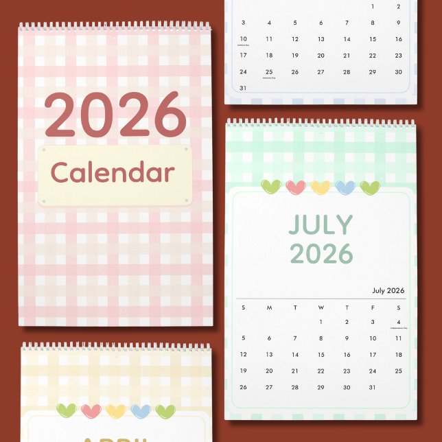 Calendrier 2026 Mignon et Coloré (Créateur téléchargé)