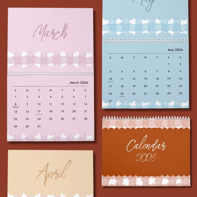 Calendrier 2026 Mignon et Coloré (Créateur téléchargé)
