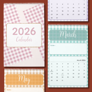 Calendrier 2026 Mignon et Coloré