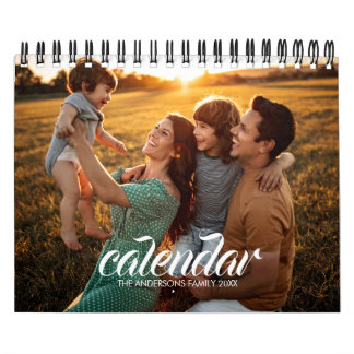 Calendrier 2026 Modern Create Your Own Custom Family Photo 