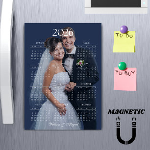 Calendrier 2026 modifiable couleur photo personnal