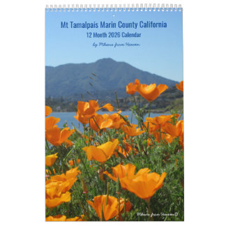 Calendrier 2026 Mt Tamalpais Californie II 1 Page