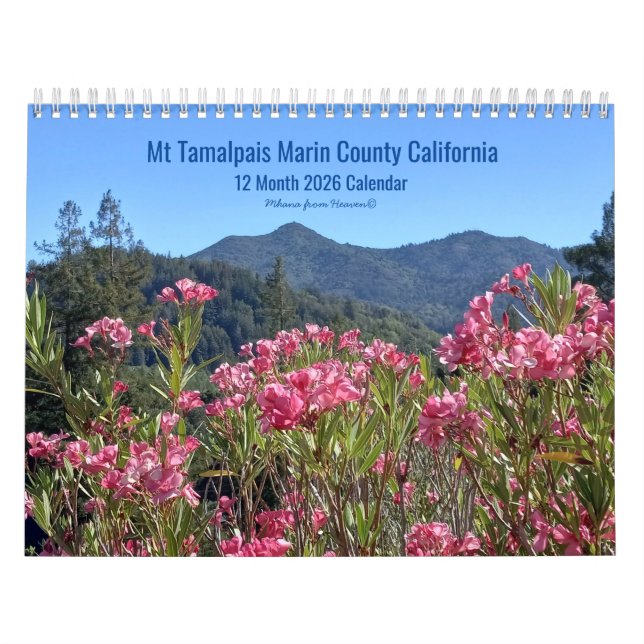 Calendrier 2026 Mt Tamalpais Marin Comté CA (Protection)