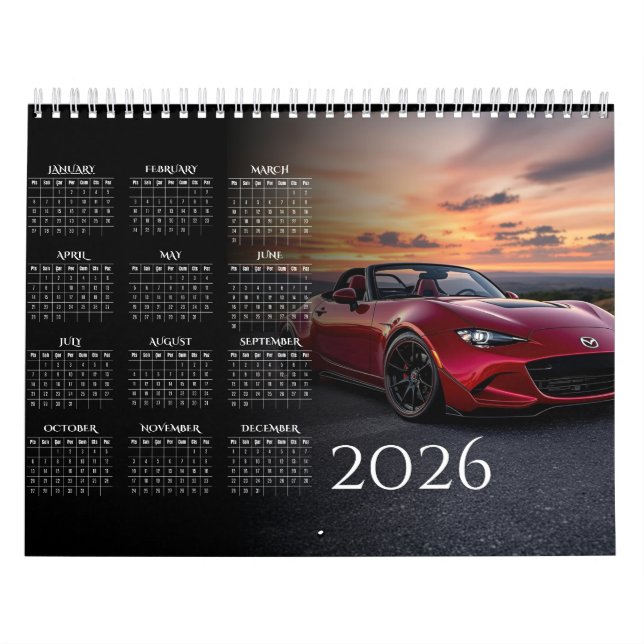 Calendrier 2026 MX-5 Miata Vol 2 Calendar (Protection)