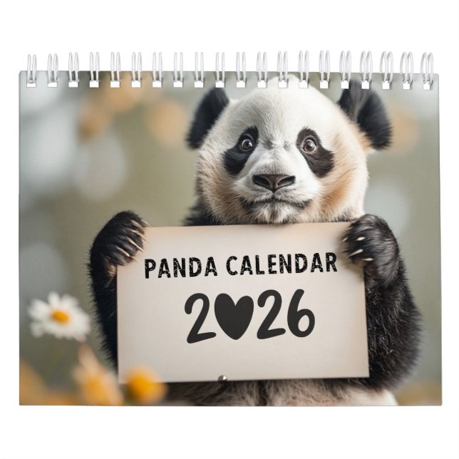 Calendrier 2026 Panda Calendar (Protection)