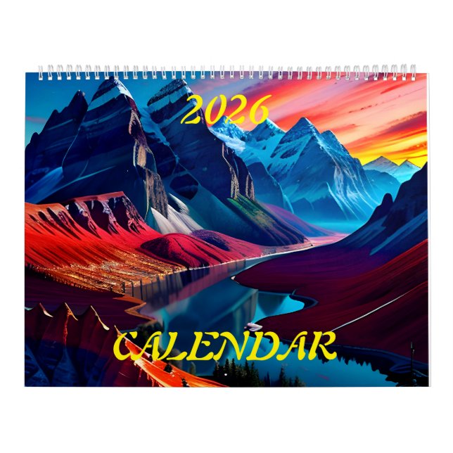 Calendrier 2026 Paysages magnifiques Extraordinaires Quatre (Protection)