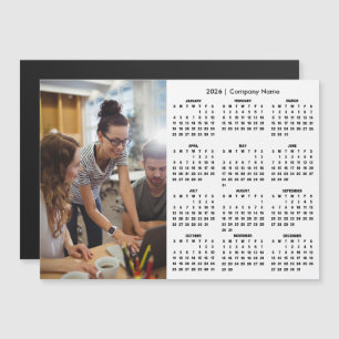 Calendrier 2026 personnalisé avec photo d'entrepri