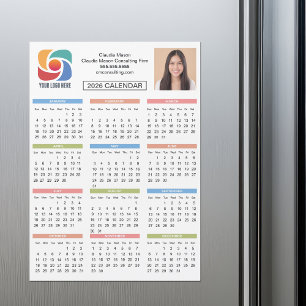 Calendrier 2026 personnalisé Logo d'entreprise Mag