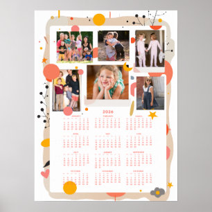 Calendrier 2026 Photo de famille Affiche 45x60