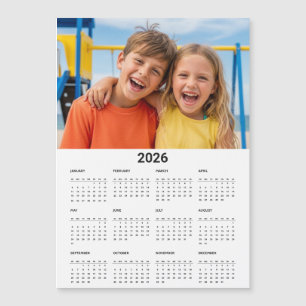 Calendrier 2026 Photo de Famille Aimant de Réfrigé
