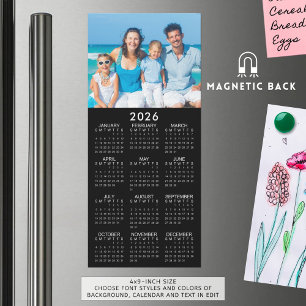 Calendrier 2026 Photo personnalisée magnétique