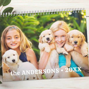 Calendrier 2026 Photos personnalisées Année familiale moderne