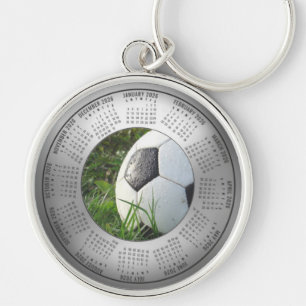 Calendrier 2026 Porte-clés Balle de Football Dans