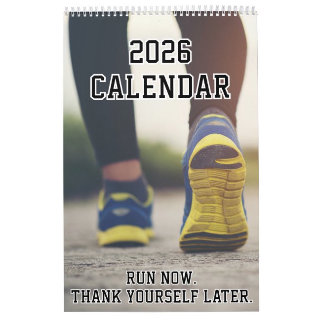 Calendrier 2026 pour coureuse Motivation de course (Protection)