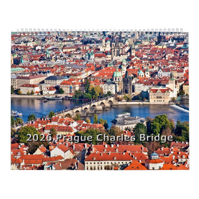 Calendrier 2026 Prague - Pont Charles (Protection)