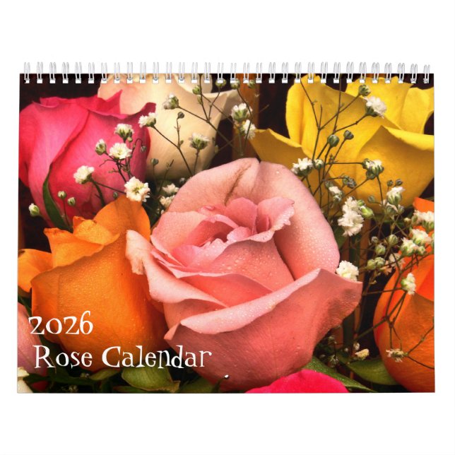 Calendrier 2026 Rose Calendar (Protection)
