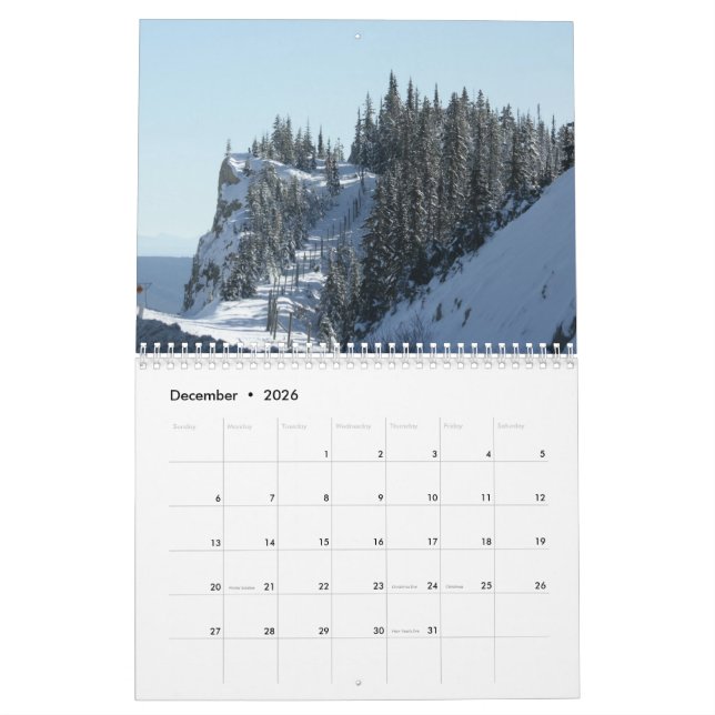Calendrier 2026 Scenic Wilderness Landscape  Calendar (Dec 2026)