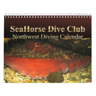 Calendrier 2026 SeaHorse Dive Club Northwest Diving Calendar