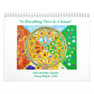 Calendrier 2026 Seasonal Monthly Calendar