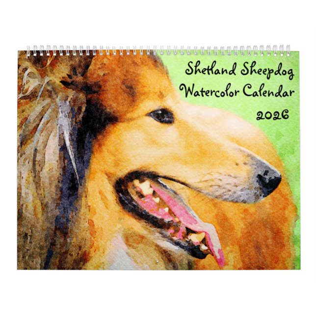 Calendrier 2026 Shetland Sheepdog Sheltie Mama Owner (Protection)
